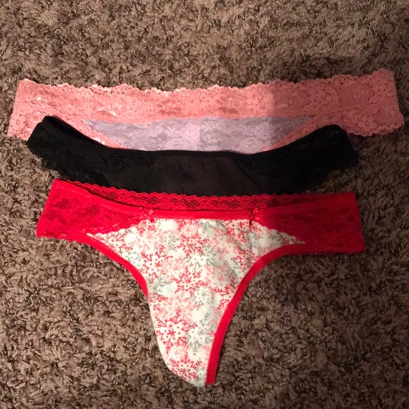 PINK Victoria’s Secret thongs - Picture 1 of 7